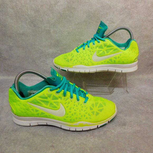 Nike Free TR Fit 3 Breathe Yellow Green Womens Size 7.5 579968-700 Running Shoes - Picture 1 of 8